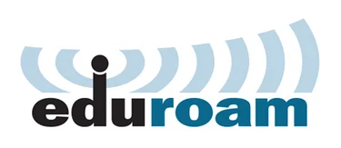 Das Logo zeigt den Schriftzug eduroam und angedeutete Funkwellen für das WiFi Netzwerk.