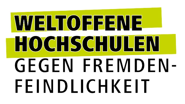 Logo weltoffene Hochschulen gegen Fremdenfeindlichkeit