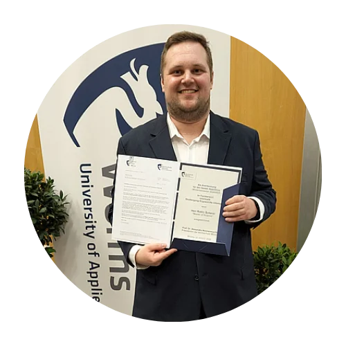 Robin Scherer, Absolvent Bachelorstudiengang Angewandte Informatik 